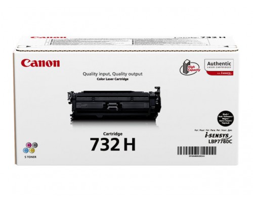 CANON 732H-BK tonercartridge zwart high capacity 12.000 paginas 1-pack