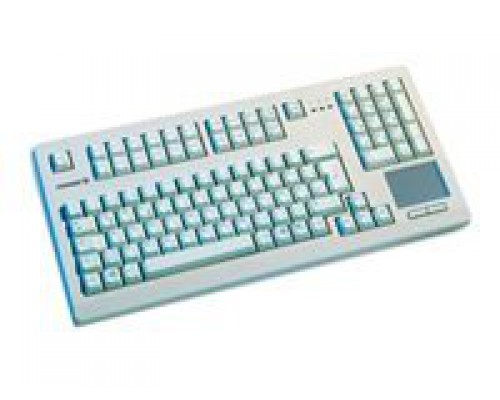 CHERRY Touchboard Keyboard 2x PS&sol;2 grey with integrated Touchpad &lpar;EU&rpar; US-engl&period; with EURO-Tab
