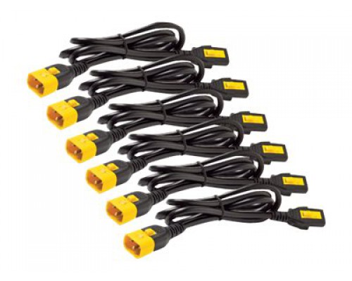 APC AP8706S-WW APC Power Cord Kit 6 ea Locking C13 to C14 1.8m