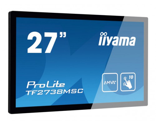 IIYAMA 27inch IPS 1920x1080 10 Points Touch 1000&colon;1 425cd&sol;m2 5ms DVI HDMI DP USB Touch Interface Speakers 2x3W