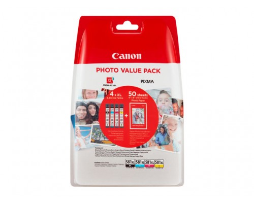 CANON INK CLI-581XL BK&sol;C&sol;M&sol;Y PHOTO