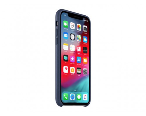 APPLE iPhone XS Max Leather Case Midnight Blue