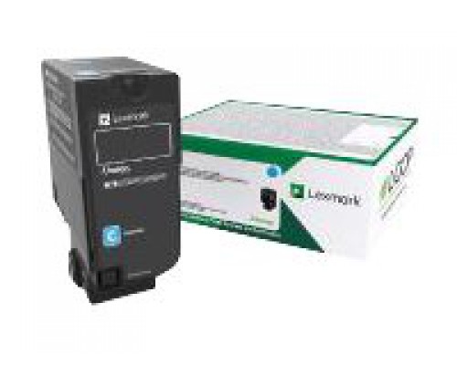 LEXMARK 15K Return Program Cyan Toner Cartridge CS&sol;CX827