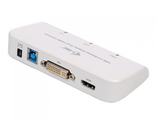 I-TEC USB 3.0 Advance Dual Display Adapter 1x HDMI 1x DVI external Videoadapter Full HD resolution 2048x1152 for monitors