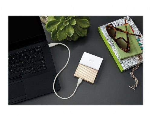 WD My Passport Ultra 3TB White-Gold USB3&period;0&sol;2&period;0 HDD 2&comma;5inch Metal finish RTL portable extern