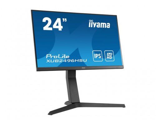 IIYAMA XUB2496HSU-B1 24inch IPS LED FHD 16&colon;9 75Hz 250cd&sol;m2 1ms HDMI DP USB-HUB 2x2W Audio