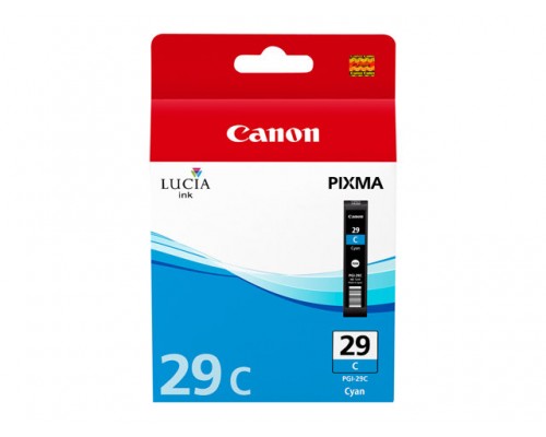 CANON PGI-29 C inktcartridge cyaan standard capacity 1&period;940 pictures 1-pack