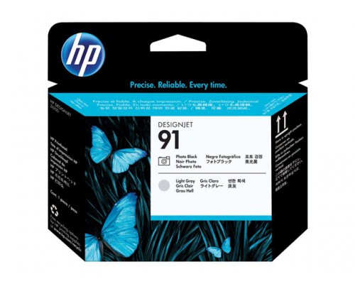 HP 91 originele printkop foto zwart en lichtgrijs standard capacity 1-pack