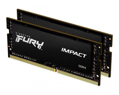 KINGSTON 32GB 2666MHz DDR4 CL15 SODIMM Kit of 2 1Gx8 FURY Impact