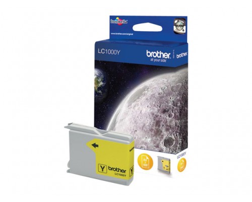 BROTHER LC-1000 inktcartridge geel standard capacity 400 pagina s 1-pack