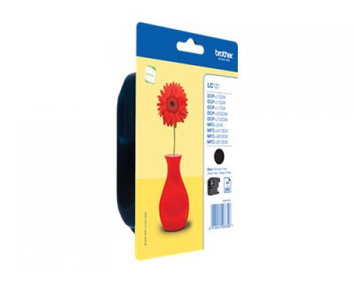 BROTHER LC-121 inktcartridge zwart standard capacity 300 pagina s 1-pack