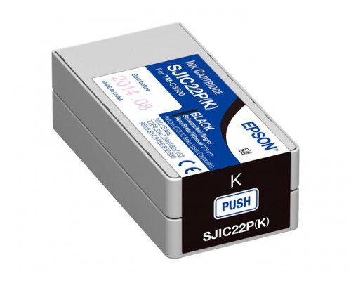 EPSON SJIC22P&lpar;K&rpar; inktcartridge zwart standard capacity 32&period;6ml 1-pack