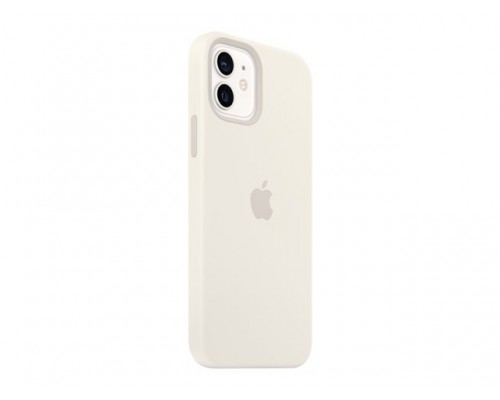 APPLE iPhone 12&sol;12 Pro Silicone Case with MagSafe - White