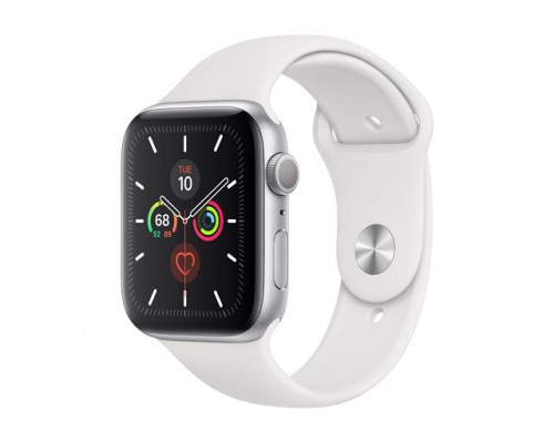 APPLE Watch S5 44 Silver ALU White Sport
