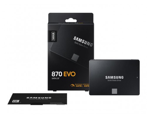 SAMSUNG SSD 870 EVO 500GB 2&period;5inch SATA 560MB&sol;s read 530MB&sol;s write