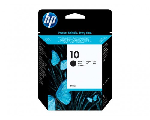 HP 10 original ink cartridge black standard capacity 69ml 2&period;200 pages 1-pack