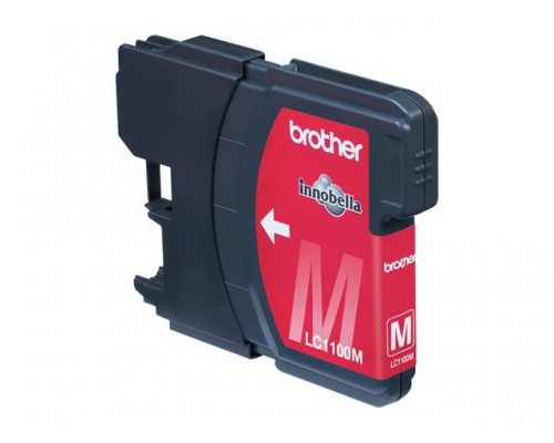 BROTHER LC-1100 inktcartridge magenta standard capacity 7&period;5ml 325 paginas 1-pack blister zonder alarm