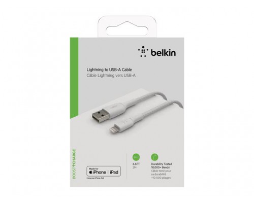 BELKIN Braided A-LTG 2M WHT