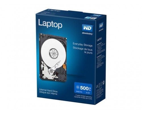 WD Laptop Mainstream HDD 500GB 2&comma;5inch 5400rpm Retail internal