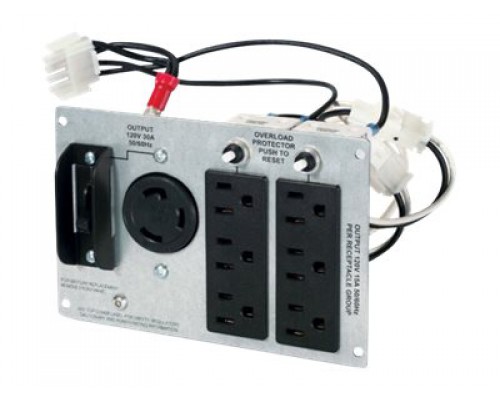 APC Backplate Kit W 1 L5-30R and 6 5-15R for Smart-UPS 2200 and 3000VA 3U-5U SUA Models