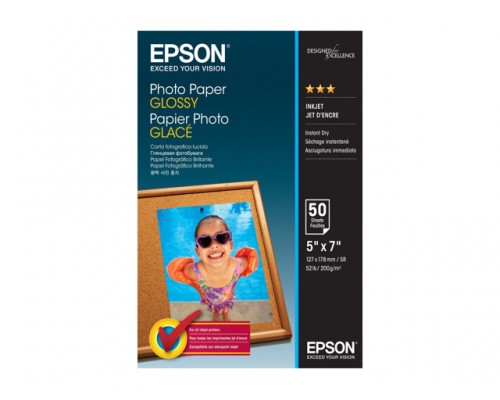 EPSON Photo paper glossy 200g&sol;m2 130x180mm 50 sheets 1-pack