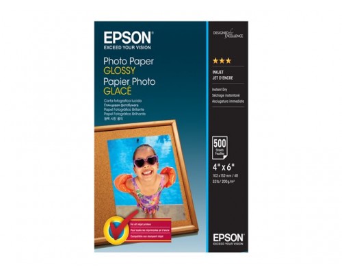 EPSON Photo Papier Glossy 10x15cm 500 velen