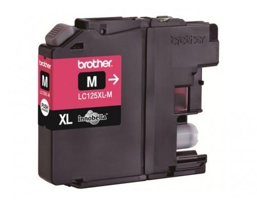 BROTHER LC-125XL inktcartridge magenta high capacity 1&period;200 paginas 1-pack blister zonder alarm