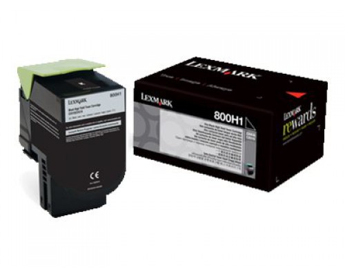 LEXMARK 800H1 tonercartridge zwart standard capacity 4.000 pagina s 1-pack