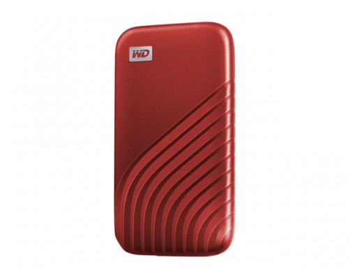 WD My Passport SSD 500GB Red Cross Compatible USB 3&period;2 Gen-2 and USB-C 1050MB&sol;s Read 1000MB&sol;s Write PC & Mac Compatiable