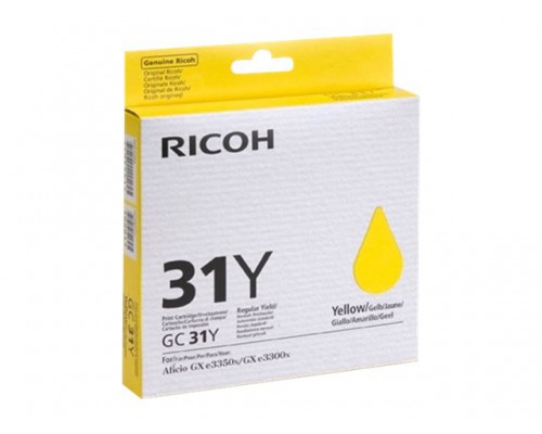 RICOH GC-31Y gel cartridge geel standard capacity 1&period;750 pagina s 1-pack