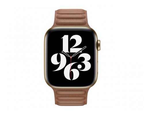 APPLE 44mm Saddle Brown Leather Link S