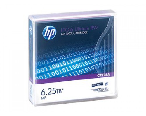 HPE LTO Ultrium 6 RW custom labelled data cartridge 20-pack