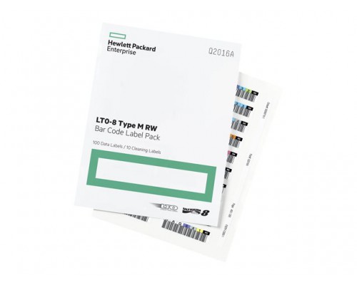 HPE LTO-7 Ultrium Type M RW Bar Code Label Pack