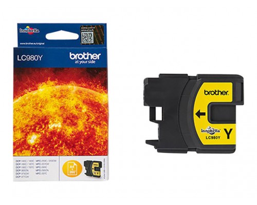 BROTHER LC-980 inktcartridge geel standard capacity 5&period;5ml 260 paginas 1-pack