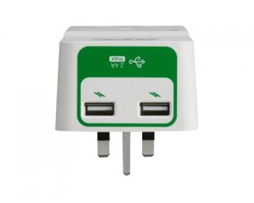 APC Essential SurgeArrest 1 Outlet 230V 2 Port USB Charger UK