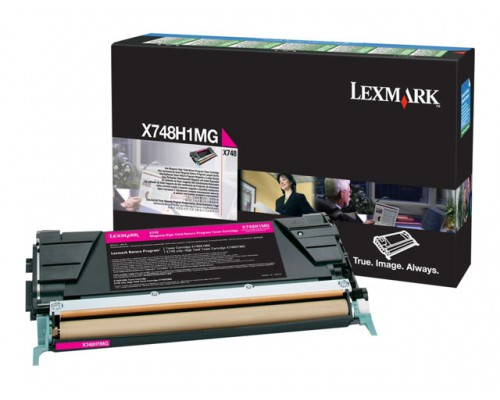LEXMARK X748 10K tonercartridge magenta high capacity 10&period;000 pagina s 1-pack With returnprogram