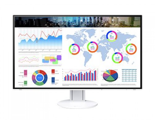 EIZO 31&period;5inch 16&colon;9 3840x2160 IPS LCD LED BLU USB-C Display Port HDMI x 2 USB hub Auto EcoView white cabinet