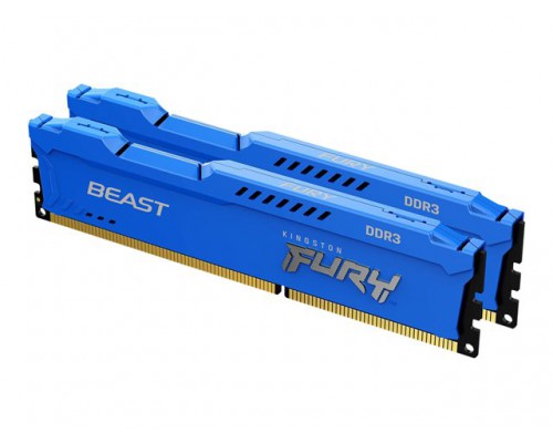 KINGSTON 16GB 1600MHz DDR3 CL10 DIMM Kit of 2 FURY Beast Blue
