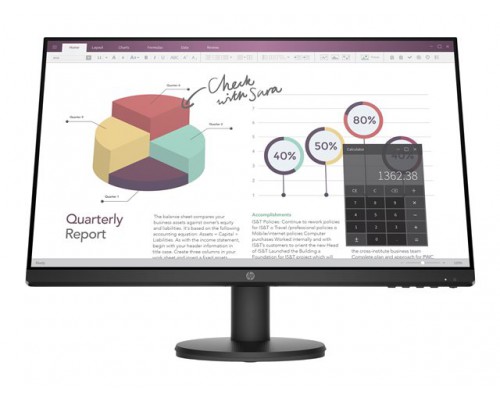 HP P24v G4 23&period;8inch IPS Monitor FHD 1920x1080 16&colon;9 1000&colon;1 5ms 1xHDMI1&period;4 1xVGA Black