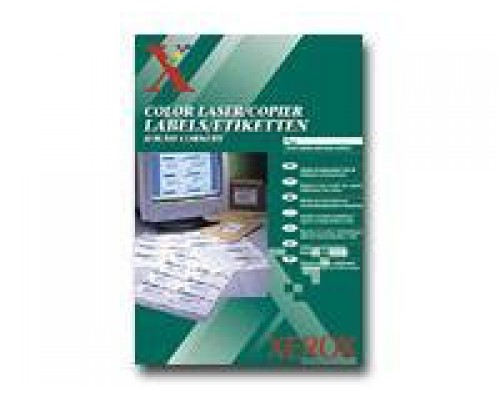 XEROX colour labels laser 110g&sol;m2 A4 100 sheets