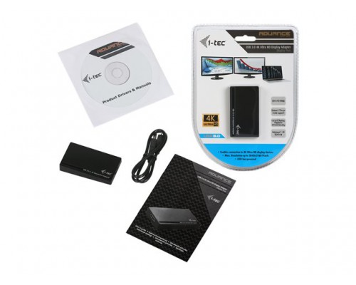 I-TEC USB 3.0 4K Display Video Adapter 1x Display Port DP 4K Ultra HD 3840x2160px/30Hz External Monitor Graphic Card