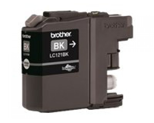 BROTHER LC-121 inktcartridge zwart standard capacity 300 pagina s 1-pack blister zonder alarm