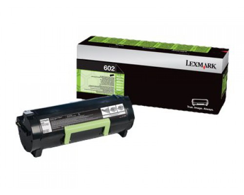 LEXMARK 602 tonercartridge zwart standard capacity 2.500 pagina s 1-pack return program