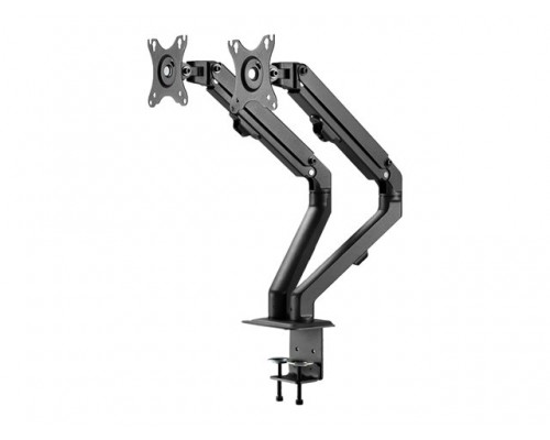 NEOMOUNTS BY NEWSTAR Flat Screen Desk Mount stand&sol;grommet 17-27inch 2xDispalys Black