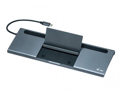 I-TEC USB C 4K MetalLowProfile DS 1xHDMI 1xVGA 1xDP 1xSD&plus;1x microSD Cardreader 1xGLAN 1x3&period;5mm Audio 2xUSB 3&period;0 1xUSB 2&period;0 1xUSB-C PD