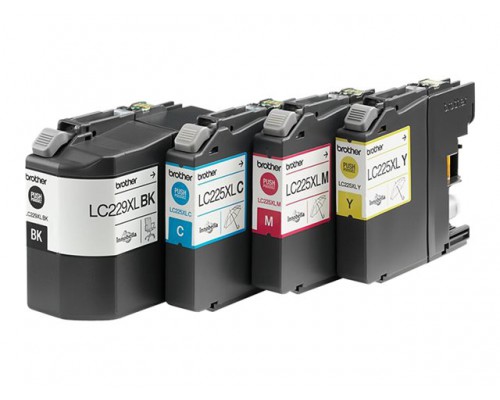 BROTHER LC-229XL ink cartridge black and tri-colour high capacity 1-pack blister without alarm