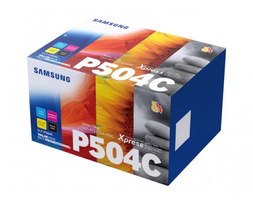 SAMSUNG CLT-P504C&sol;ELS 4-pk CYMK Toner Crt