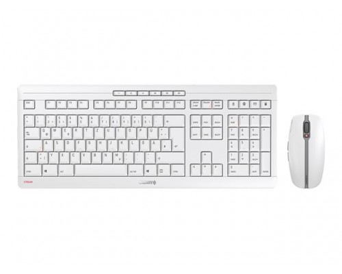 CHERRY&nbsp;Stream&nbsp;Desktop Keyboard and Mouse Pale Grey &lpar;EU&rpar;