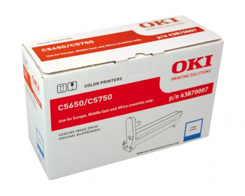 OKI C5650&comma; C5750 drum cyaan standard capacity 20&period;000 pagina s 1-pack