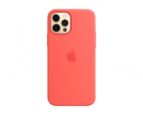 APPLE iPhone 12&sol;12 Pro Silicone Case with MagSafe - Pink Citrus
